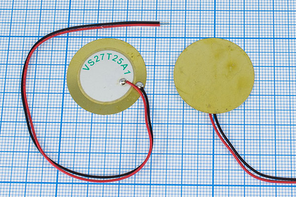 пб 27x0,26\\D\ 2,5\2L150\VS-27T-25A1L150\VOISE --- Пьезоблоки (пьезоэлектрические диафрагмы)