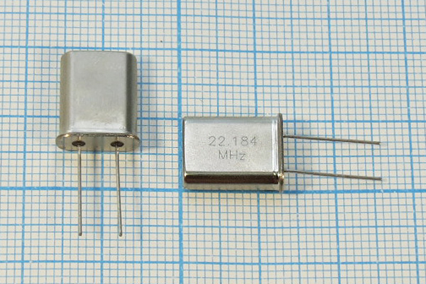 22184 \HC49U\16\ 30\ /-40~70C\HC49U\1Г (22.184M) --- Кварцевые резонаторы (пьезокерамические, диэлектрические, ПАВ (SAW), резонаторы из других пьезоматериалов)