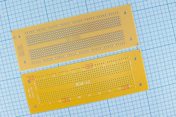 плата монтаж\153x53\2,54\одностор\4отв\PCB-276-170 --- Платы монтажные