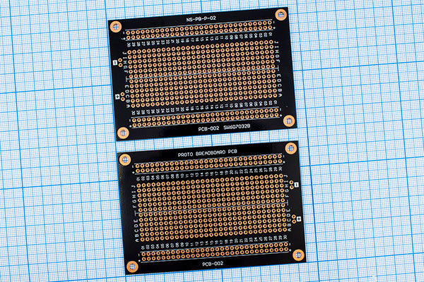 плата монтаж\ 94x64\2,54\двухстор\4отв\PCB-002\ --- Платы монтажные