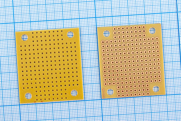 плата монтаж\ 45x40\2,54\одностор\4отв\PCB-104\ --- Платы монтажные